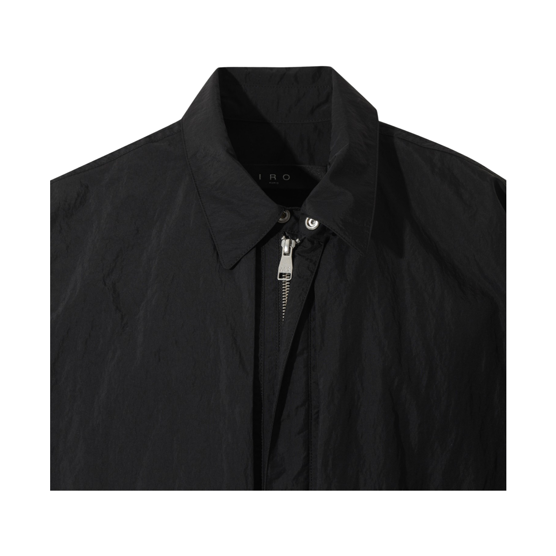이로 실라주 화섬 다잉 셔츠 블랙(Iro Sillage Synthetic Fiber Dyed Shirt Black) - 4