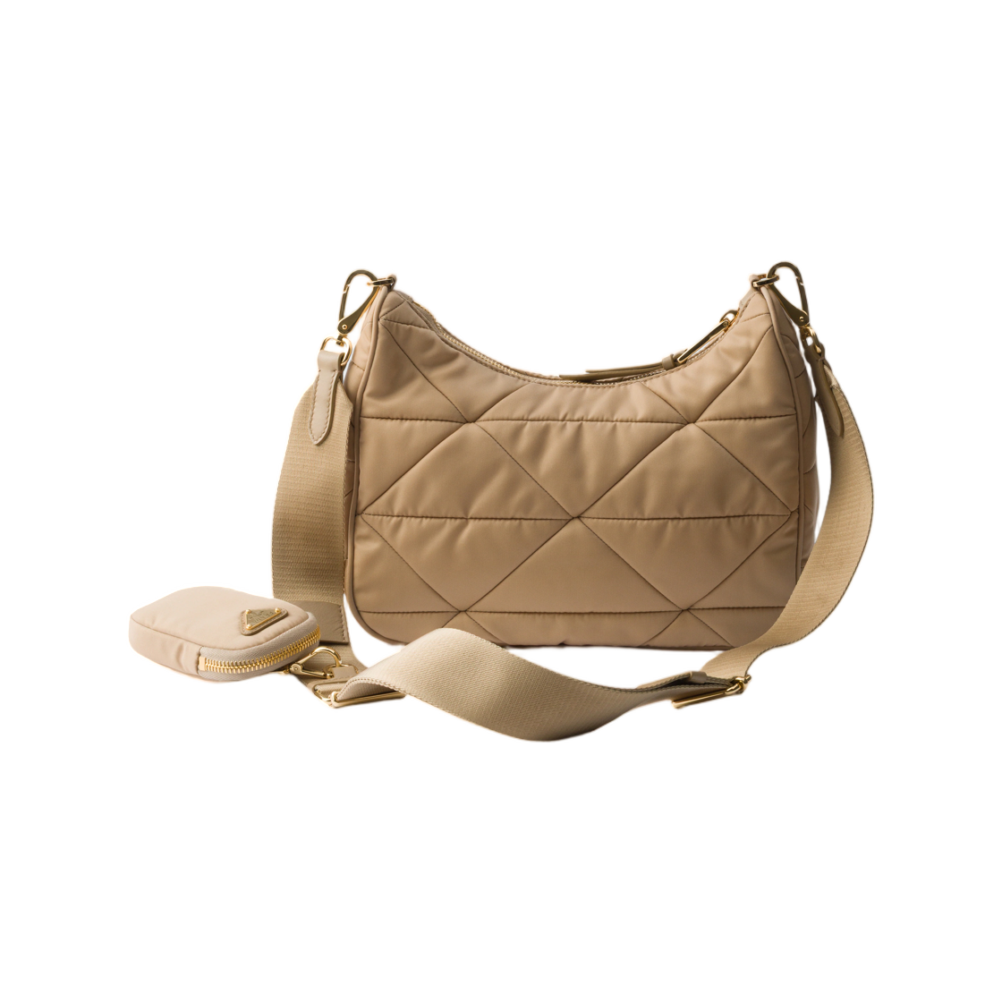 프라다 패딩 리나일론 숄더백 카멜(Prada Padded Re-Nylon Shoulder Bag Camel) - 2