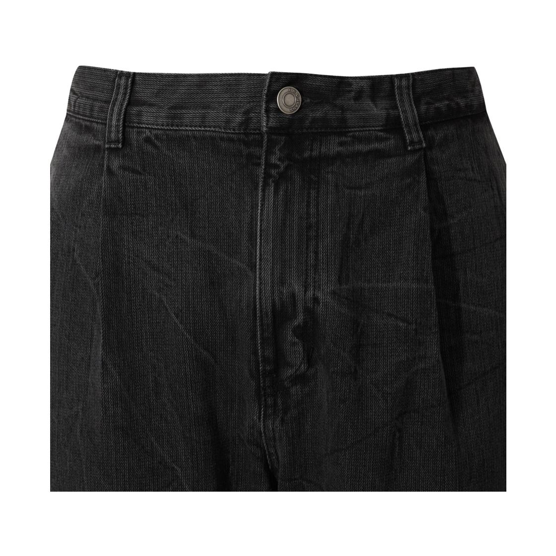 이로 데리브 데님 와이드 사이드턱 팬츠 블랙(Iro Derive Denim Wide Side Tuck Pants Black) - 4