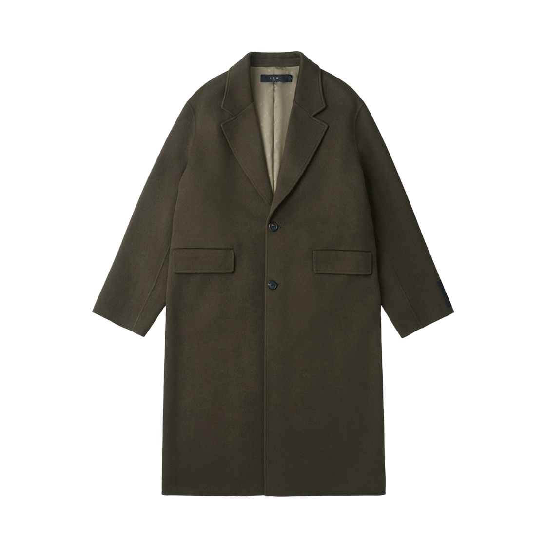이로 에퓌르 캐시미어 블랜드 핸드메이드 싱글 롱코트 다크 브라운(Iro Epure Cashmere Blend Handmade Single Long Coat Dark Brown)