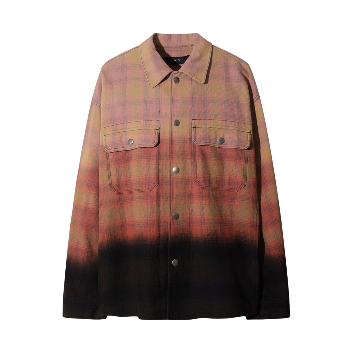 이로 에카유 페이딩 체크 셔츠 레드(Iro Ecaille Fading Check Shirt Red) - 2