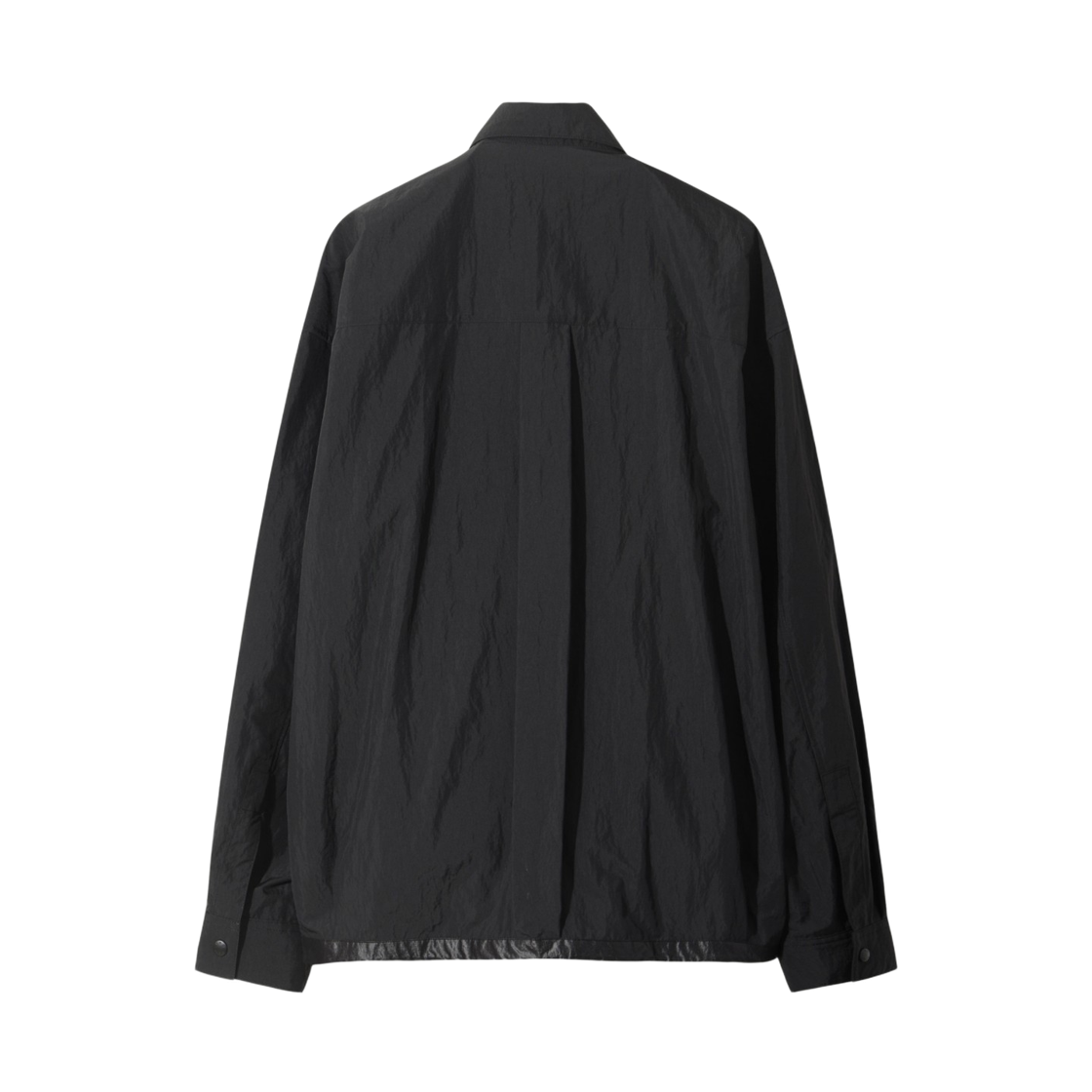 이로 실라주 화섬 다잉 셔츠 블랙(Iro Sillage Synthetic Fiber Dyed Shirt Black) - 3