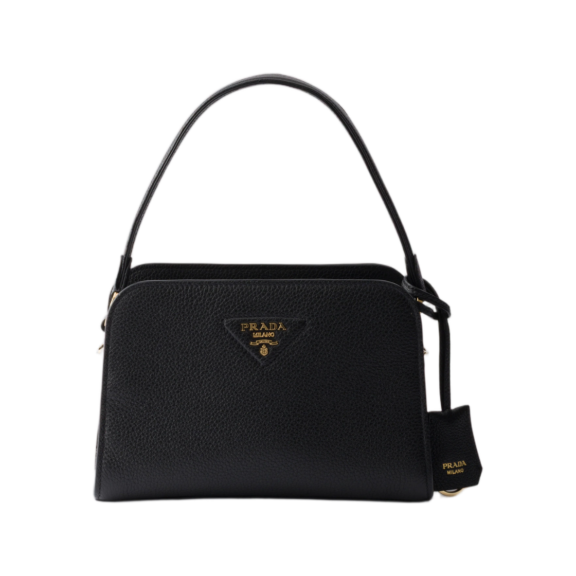 1BA510-2DKV-F0632 Prada Leather Mini Handbag Black