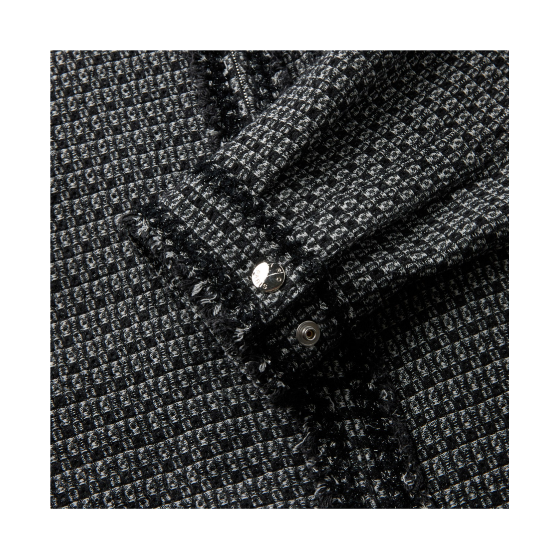 이로 바스웨트 트위드 데님 자켓 블랙(Iro Bascule Tweed Denim Jacket Black) - 6