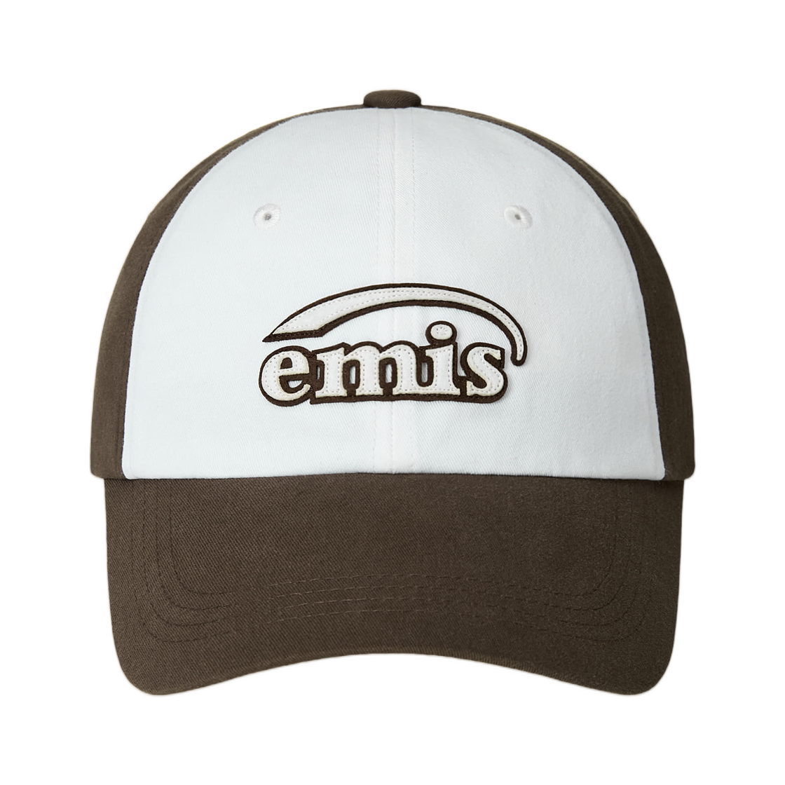 - Emis Dual Panel Ball Cap Brown