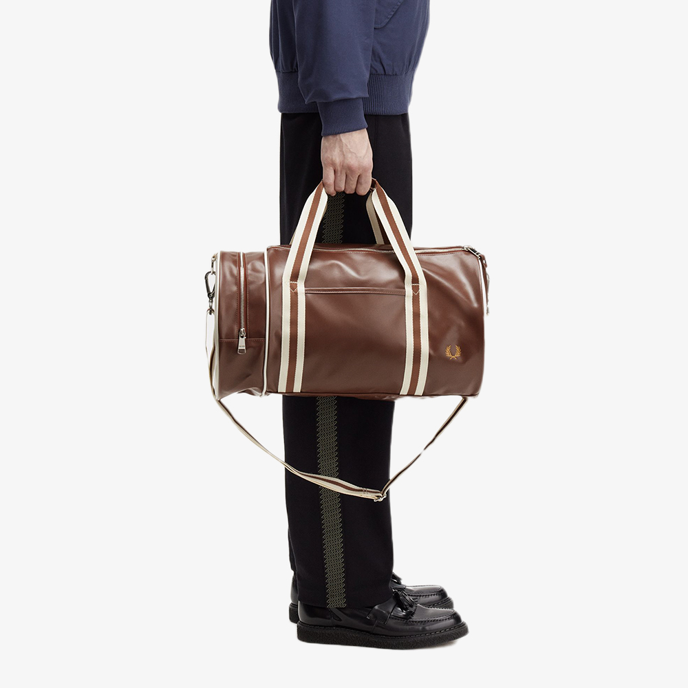 프레드페리 클래식 배럴 백 탄 에크루(Fred Perry Classic Barrel Bag Tan Ecru) - 2