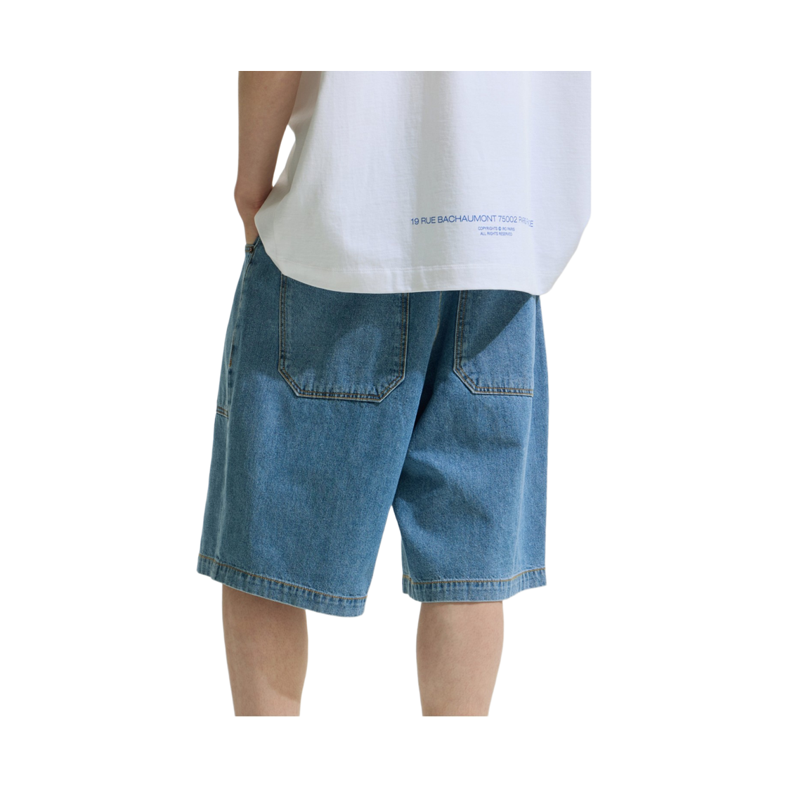 이로 레트로그라드 데님 버뮤다 쇼츠 라이트 블루(Iro Retrograde Denim Bermuda Shorts Light Blue) - 6