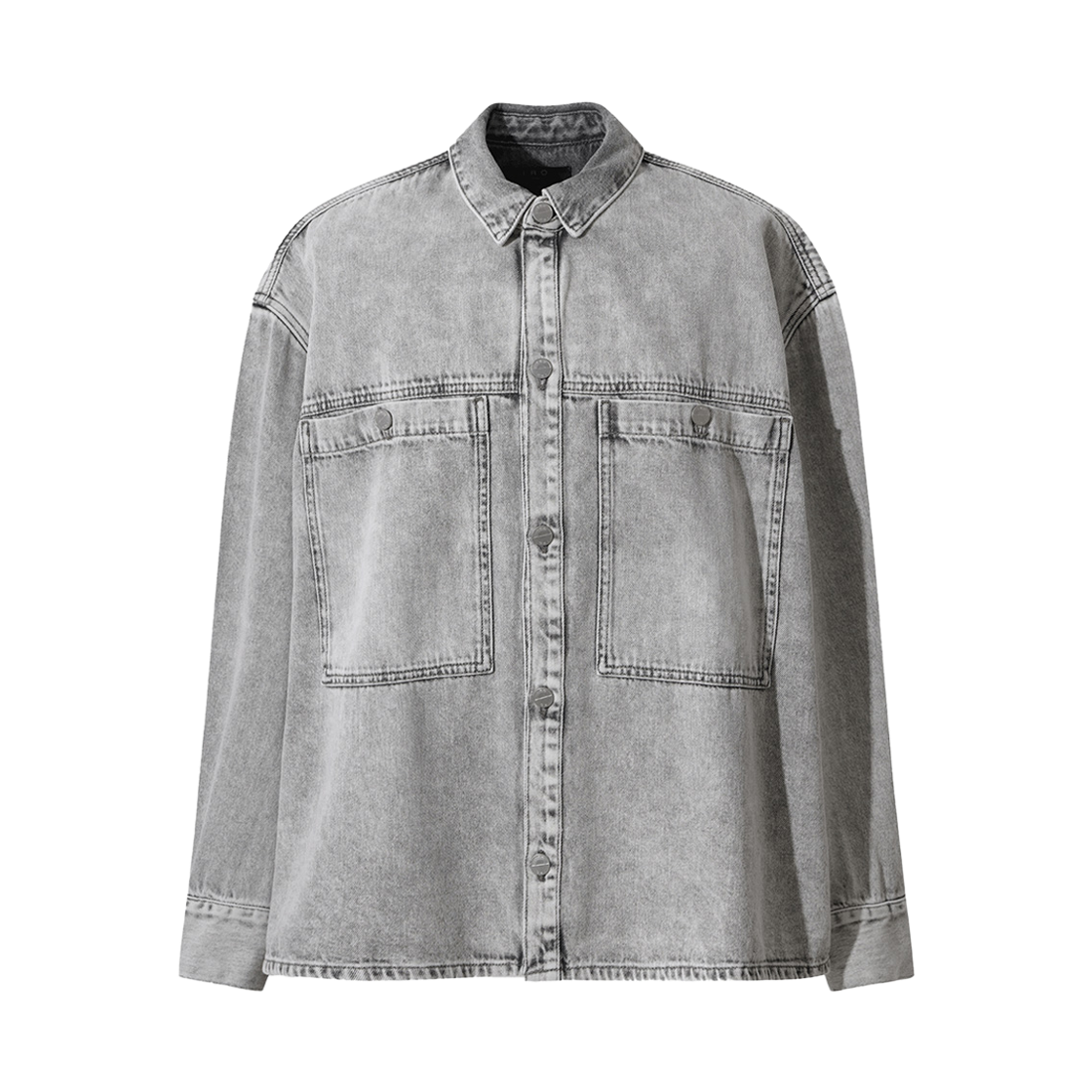 이로 알리송스웨트 데님 빅포켓 셔켓 그레이(Iro Alyssonspe Denim Big Pocket Shirt Jacket Gray)