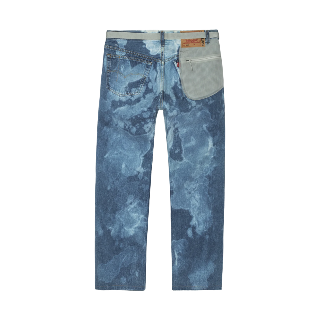 새티스파이 x 리바이스 리포제스드 501 클라임 진 에이지드 블루(Satisfy x Levi's Re‑Possessed 501 Climb Jeans Aged Blue) - 4