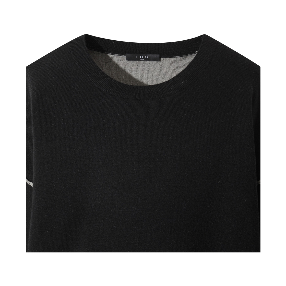 이로 조디 오비핏 라운드넥 니트 블랙(Iro Jodie Oblique Fit Round Neck Knit Black) - 4