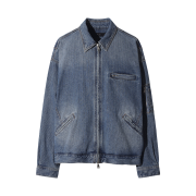 Iro Asphalre Denim Zip-Up Blouson Light Blue