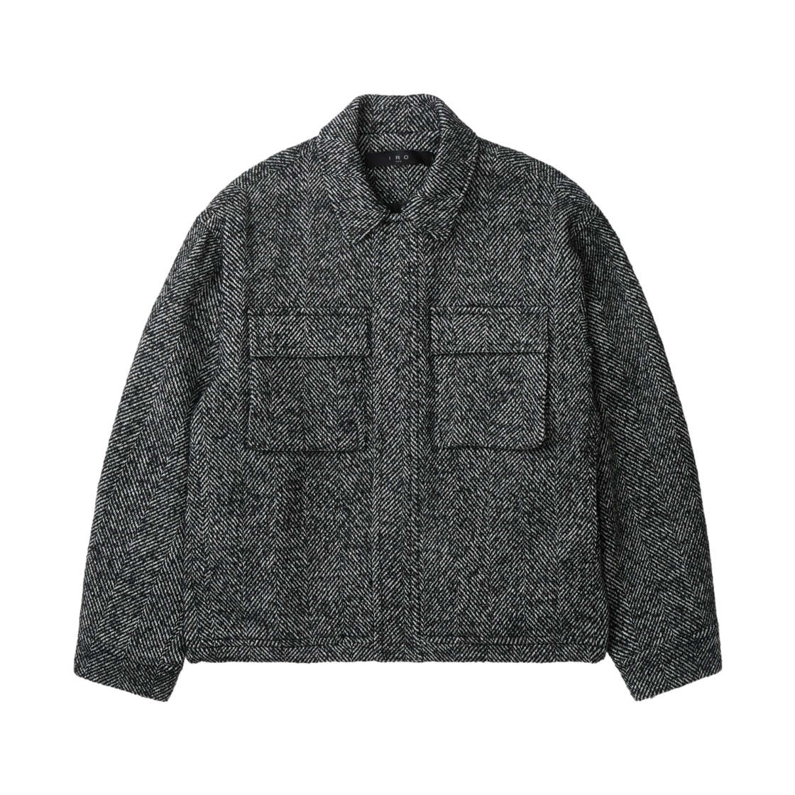 이로 라뷔르 헤링본 빅포켓 블루종 블랙(Iro Ravure Herringbone Big Pocket Blouson Black) - 4