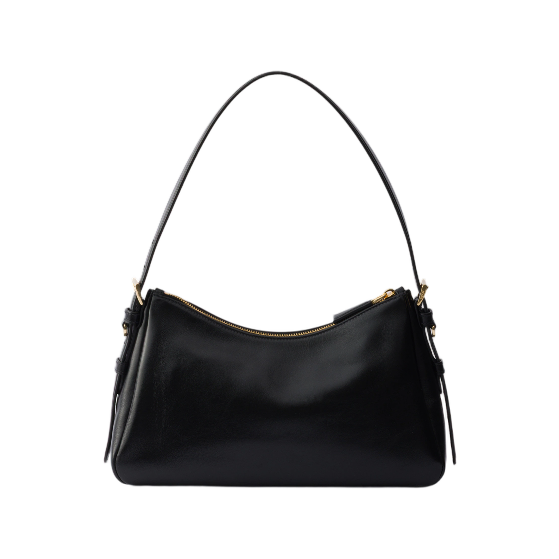프라다 에이미 미디움 레더 숄더백 블랙(Prada Aimee Medium Leather Shoulder Bag Black) - 2