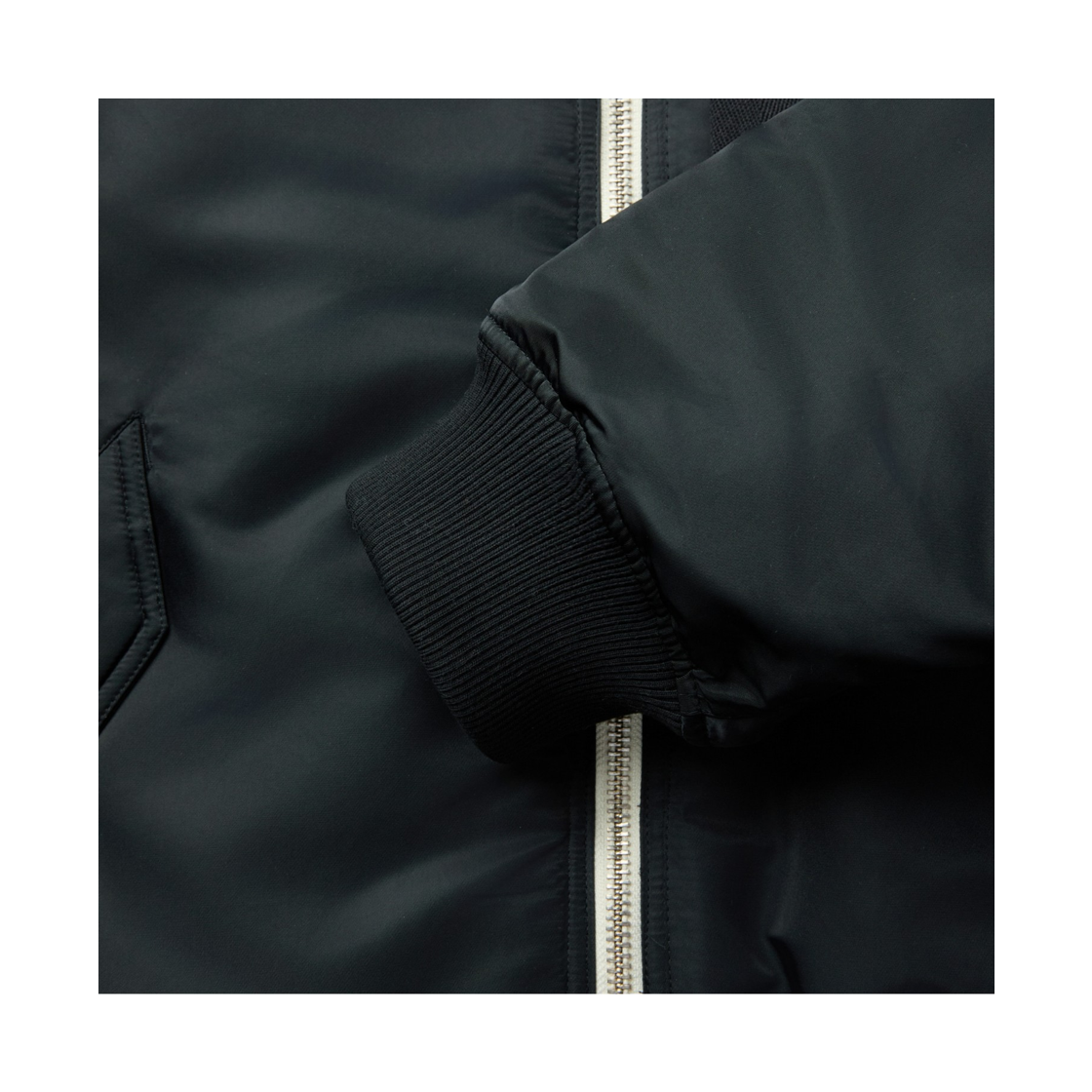 이로 아비우스웨트넥 워머 MA-1 항공점퍼 블랙(Iro Avius Neck Warmer Ma-1 Bomber Jacket Black) - 6