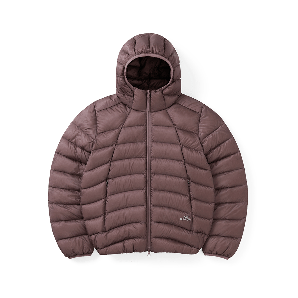 썬러브투어 후디드 플라이 라이트 다운 자켓 로즈(sunlovetour Hooded Fly Light Down Jacket Rose)