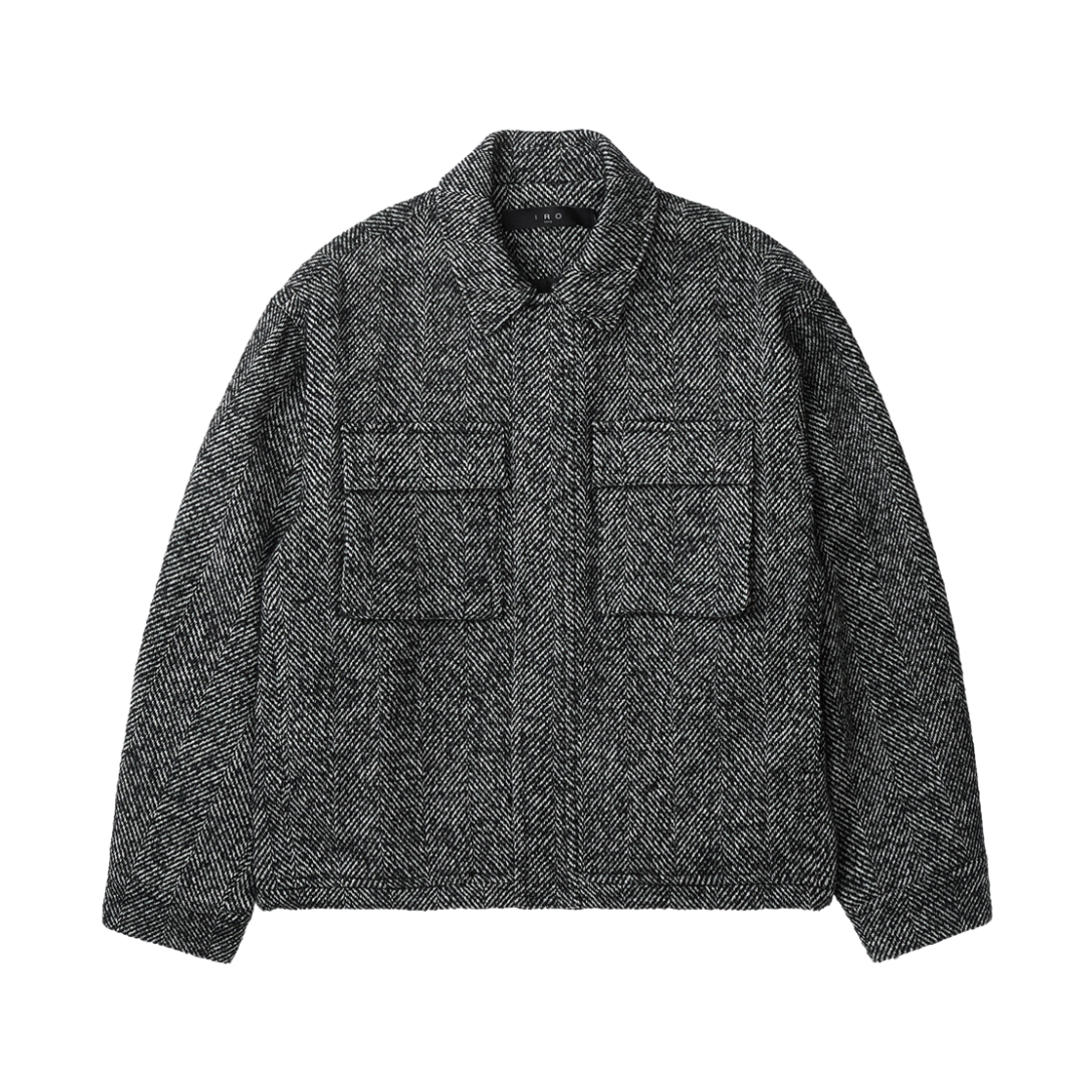 이로 라뷔르 헤링본 빅포켓 블루종 블랙(Iro Ravure Herringbone Big Pocket Blouson Black)
