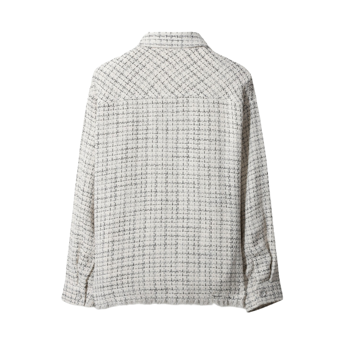 이로 엘리엇 트위드 셔켓 에크루 블랙(Iro Elliott Tweed Shirt Jacket Ecrublack) - 3