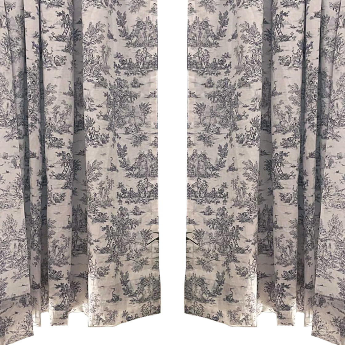 무성화 션 명화 빈티지 가리개 린넨 커튼 142x150cm(MUSEONGHWA Sean masterpiece vintage linen curtains 142x150cm)