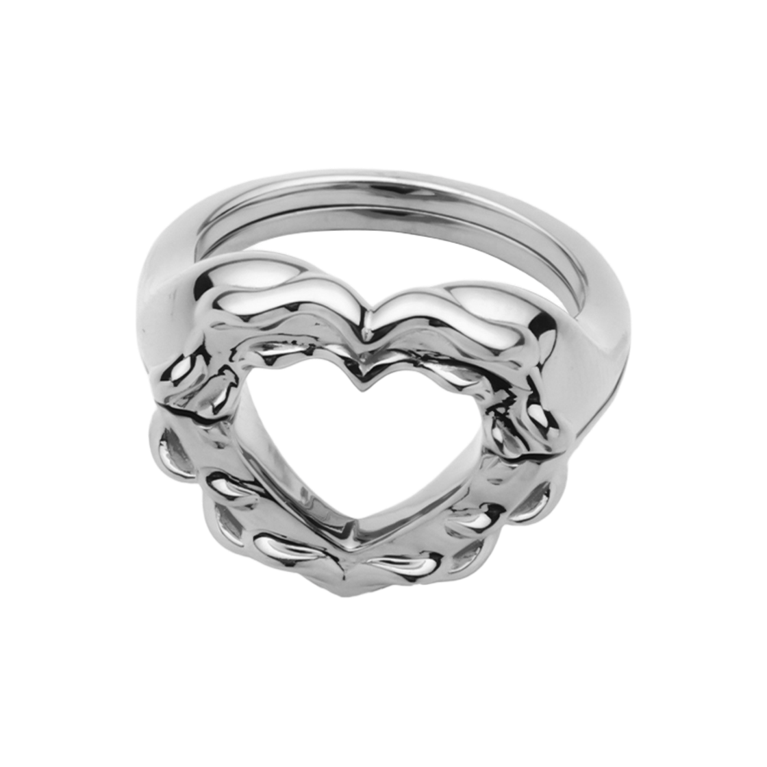 휴스타드 하트 실버 링 _ 925 스텔링 실버(HUSTAD HEART SILVER RING_ 925 sterling silver) - 3