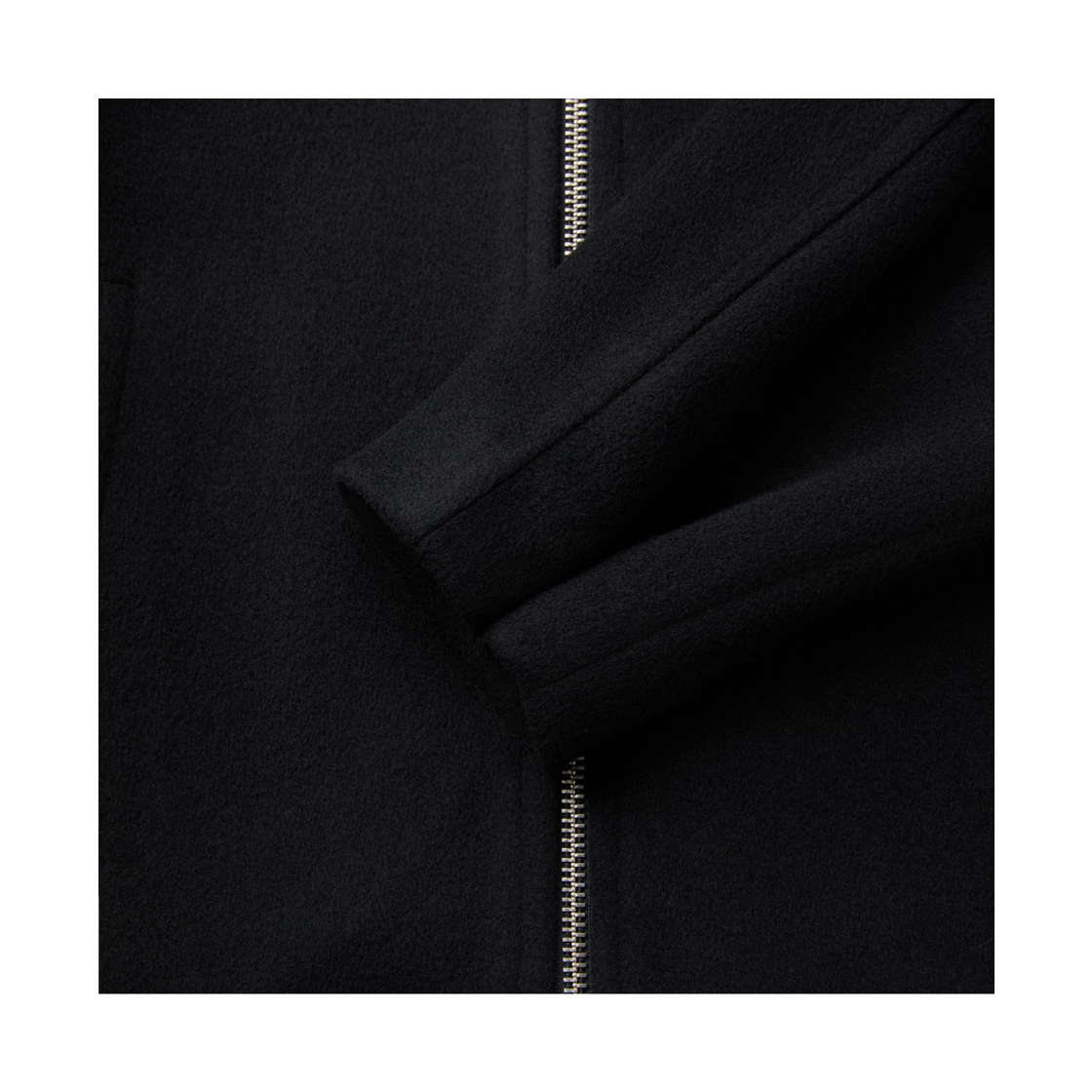 이로 로프트 캐시미어 블랜드 집업 하이넥 숏코트 블랙(Iro Loft Cashmere Blend Zip-Up High Neck Short Coat Black) - 6