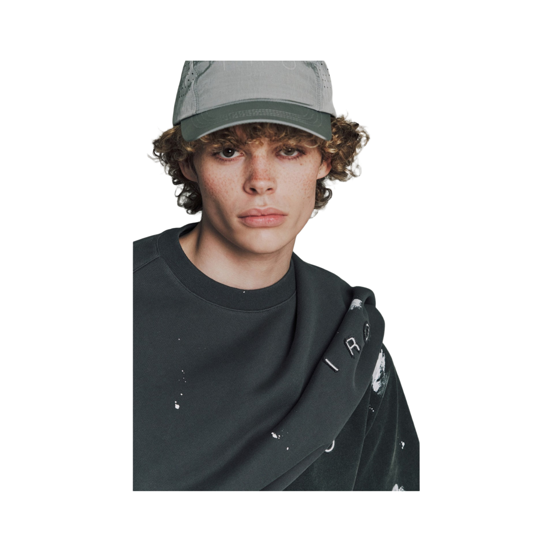 이로 트렉 메탈 나일론 로고 캠프캡 그레이(Iro Trek Metal Nylon Logo Camp Cap Gray) - 3