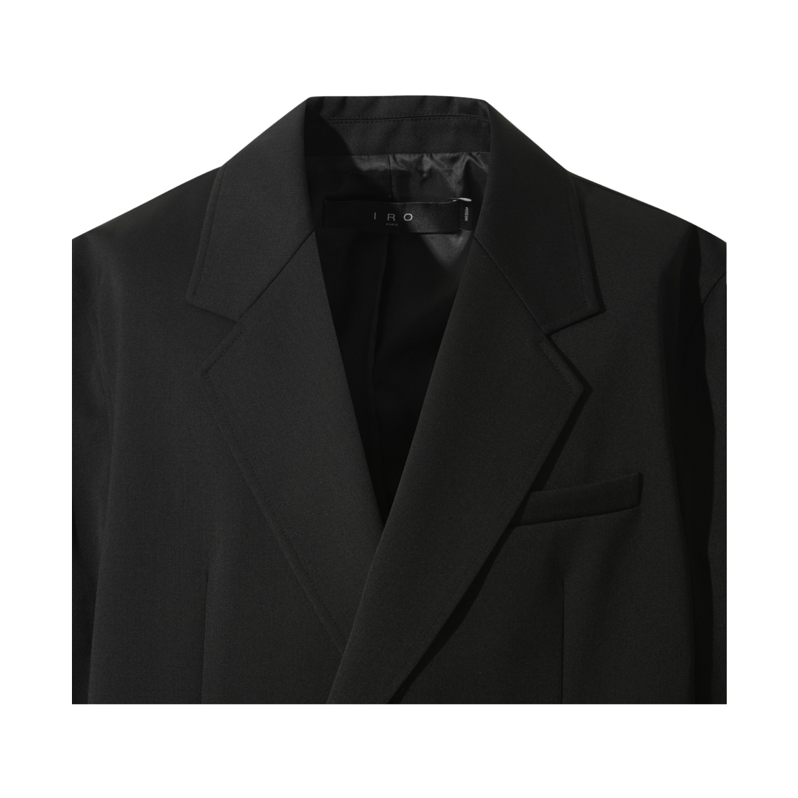 이로 푸앵트 오버핏 셋업 원버튼 자켓 블랙(Iro Pointe Oversized Setup One Button Jacket Black) - 4