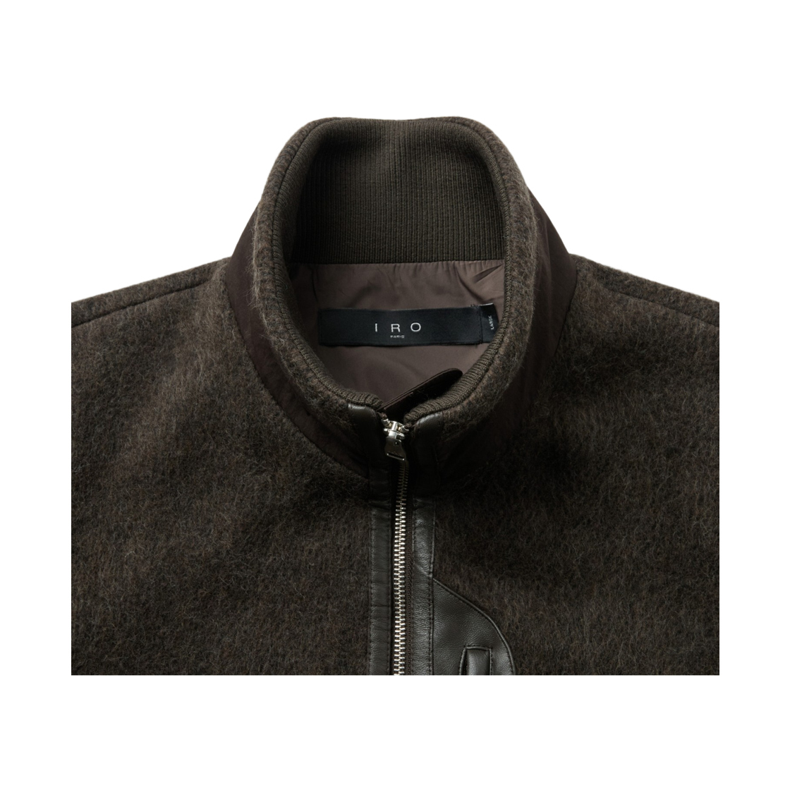 이로 뒤브 헤어리 집업 후리스웨트점퍼 브라운(Iro Duve Hairy Zip-Up Fleece Jumper Brown) - 4