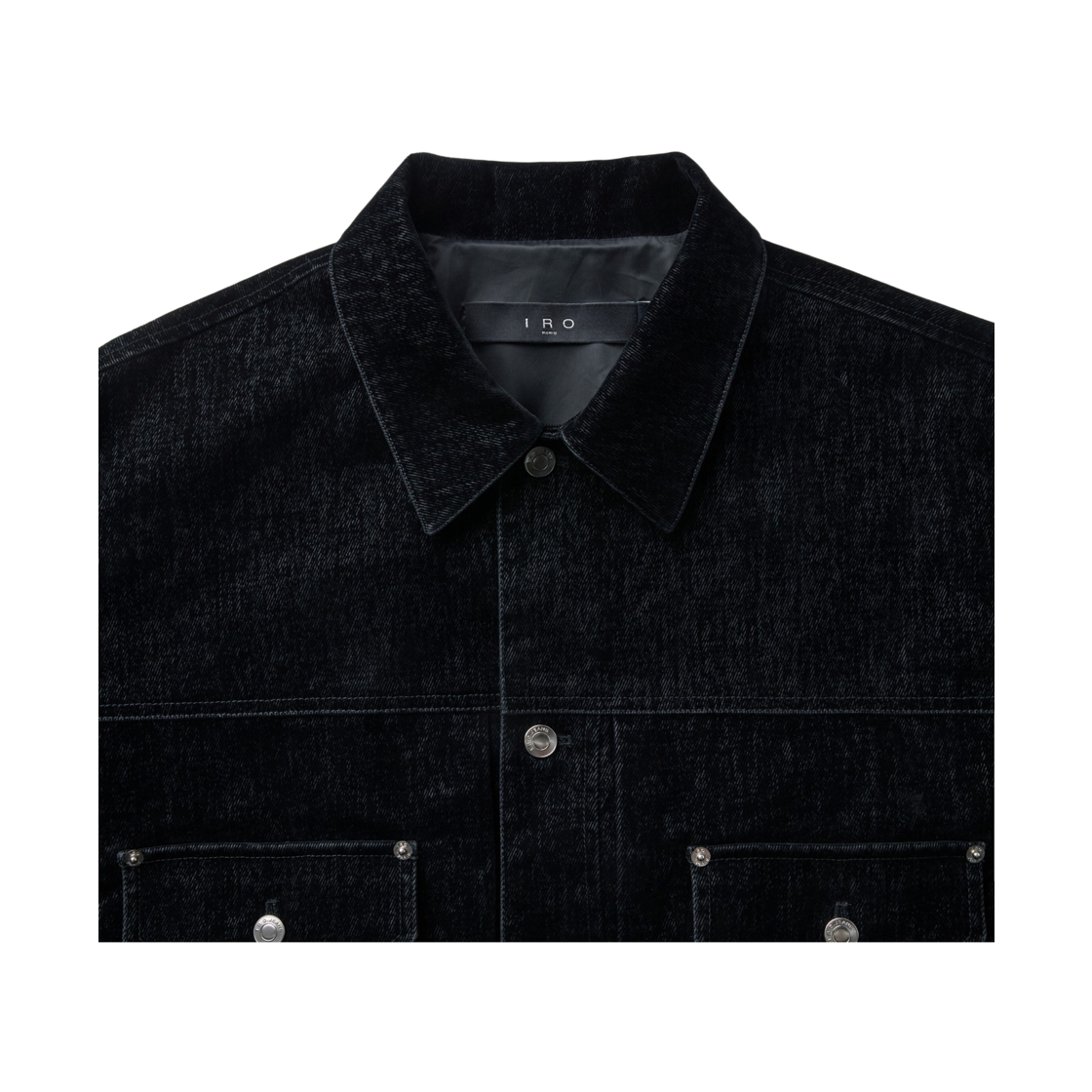 이로 뤼시드 벨벳 트러커 블랙(Iro Lucide Velvet Trucker Black) - 4