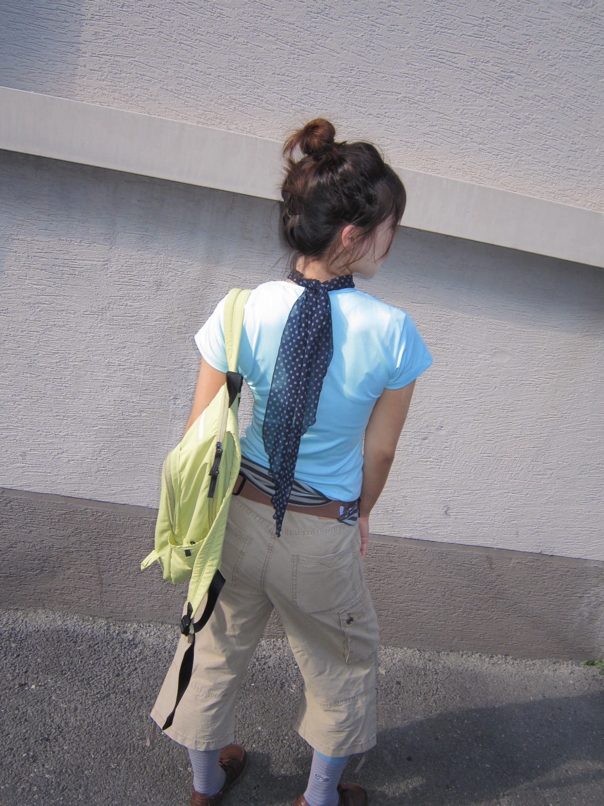 CHOWOO Vintage Military Capri Cargo Pants Washed Beige, CHOWOO Vintage Military Capri Cargo Pants Washed Khaki 착용 스타일 - 4