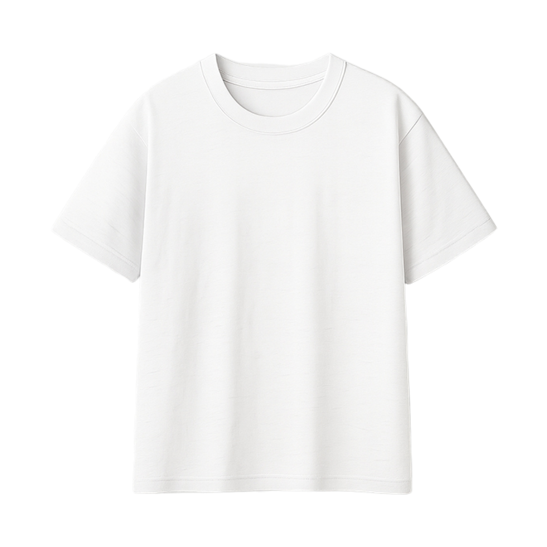GCIN2030- 화이트 GCLIP Essential Cotton Crewneck Loose-Fit T-Shirt White