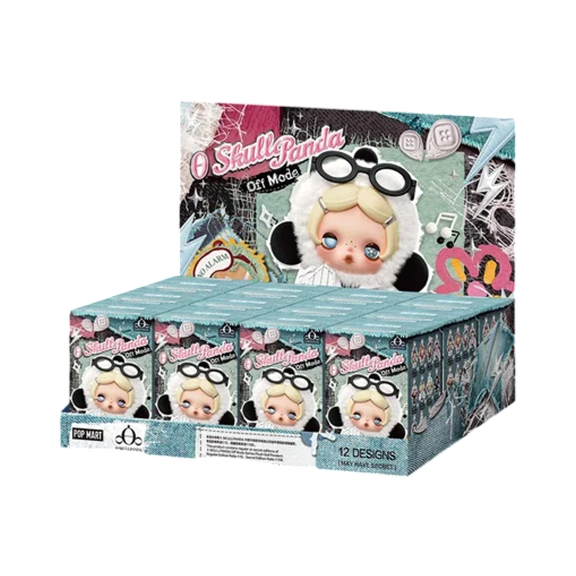 - Pop Mart Skullpanda Off Mode Series Plush Doll Pendant Sealed Case (12 Blind Boxes)