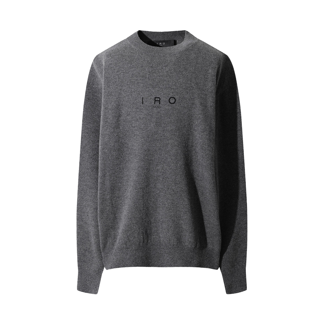 이로 에상시엘 캐시미어 블랜드 로고 자수 니트 풀오버 그레이(Iro Essentiel Cashmere Blend Logo Embroidery Knit Pullover Gray)