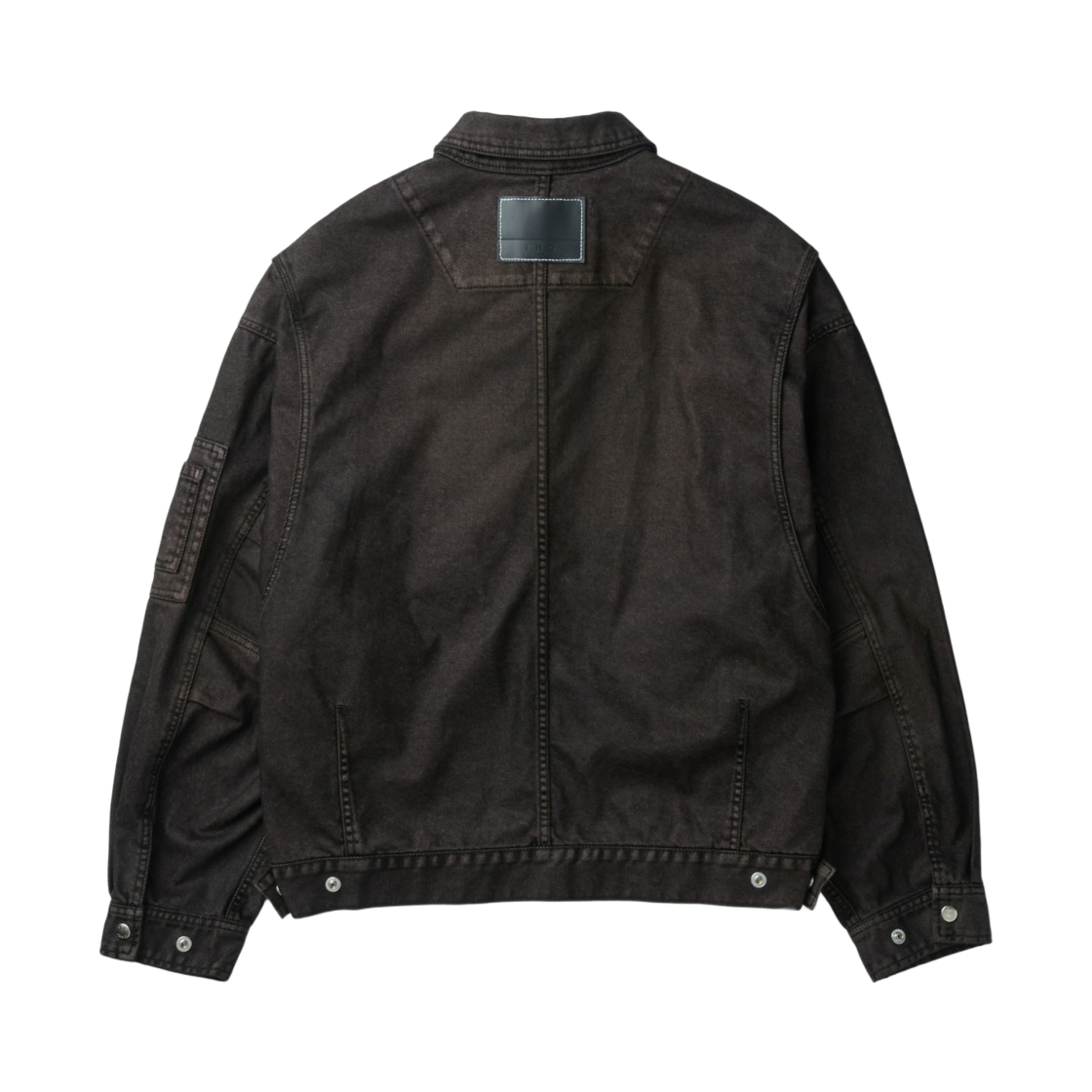 이로 아스웨트트 데님 집업 블루종 블랙(Iro Asphalre Denim Zip-Up Blouson Black) - 3