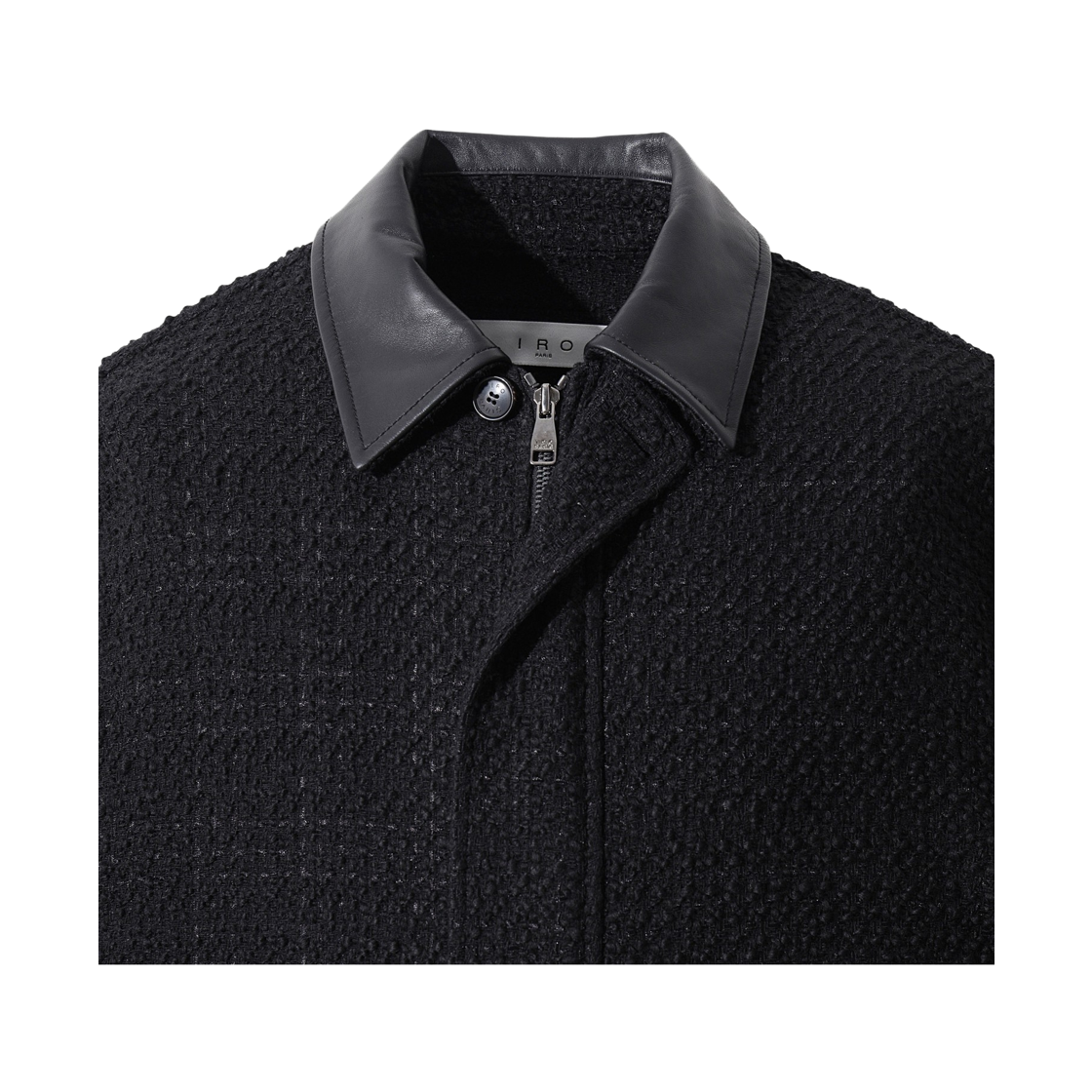 이로 미스웨트르 트위드 집업 블루종 블랙(Iro Mystere Tweed Zip-Up Blouson Black) - 4