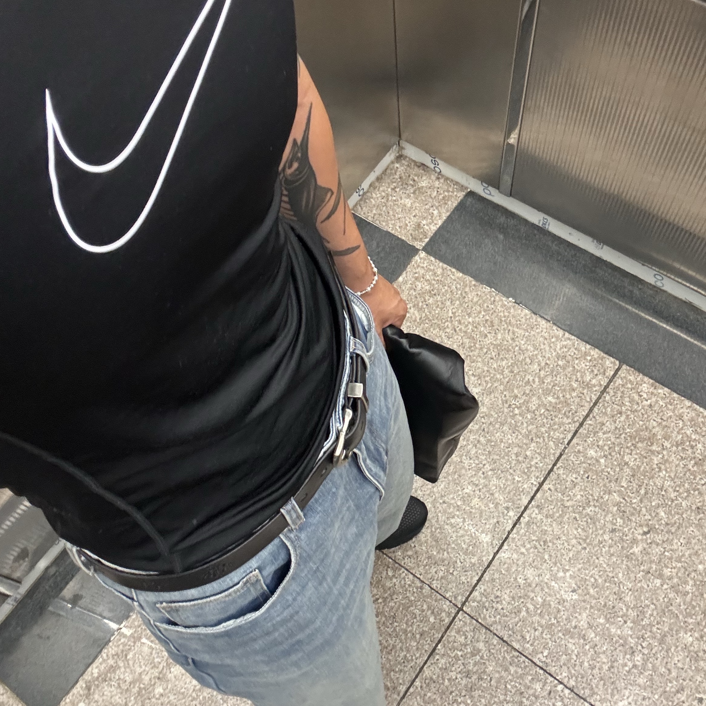 Nike Pro Dri-Fit Tight-Fit Short Sleeve Top Black - Asia 착용 스타일