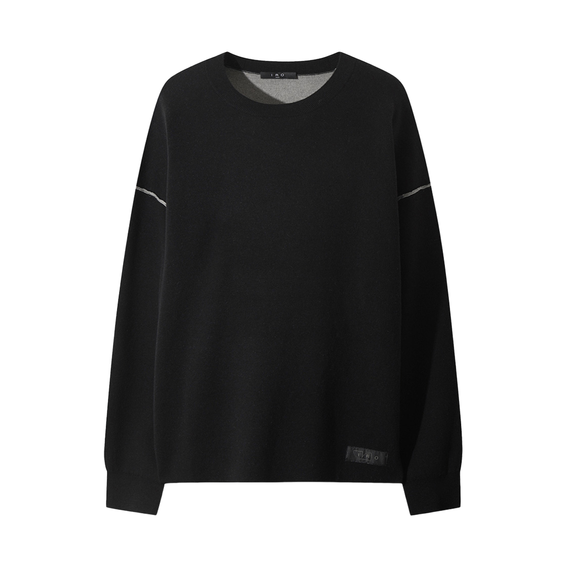 이로 조디 오비핏 라운드넥 니트 블랙(Iro Jodie Oblique Fit Round Neck Knit Black)