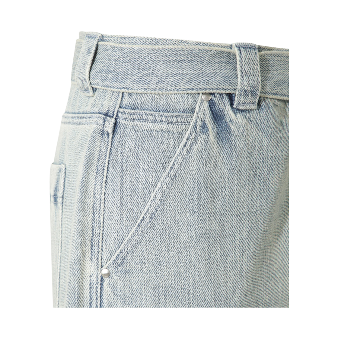 이로 알레리 워시드 데님 쇼츠 블루(Iro Alery Washed Denim Shorts Blue) - 5