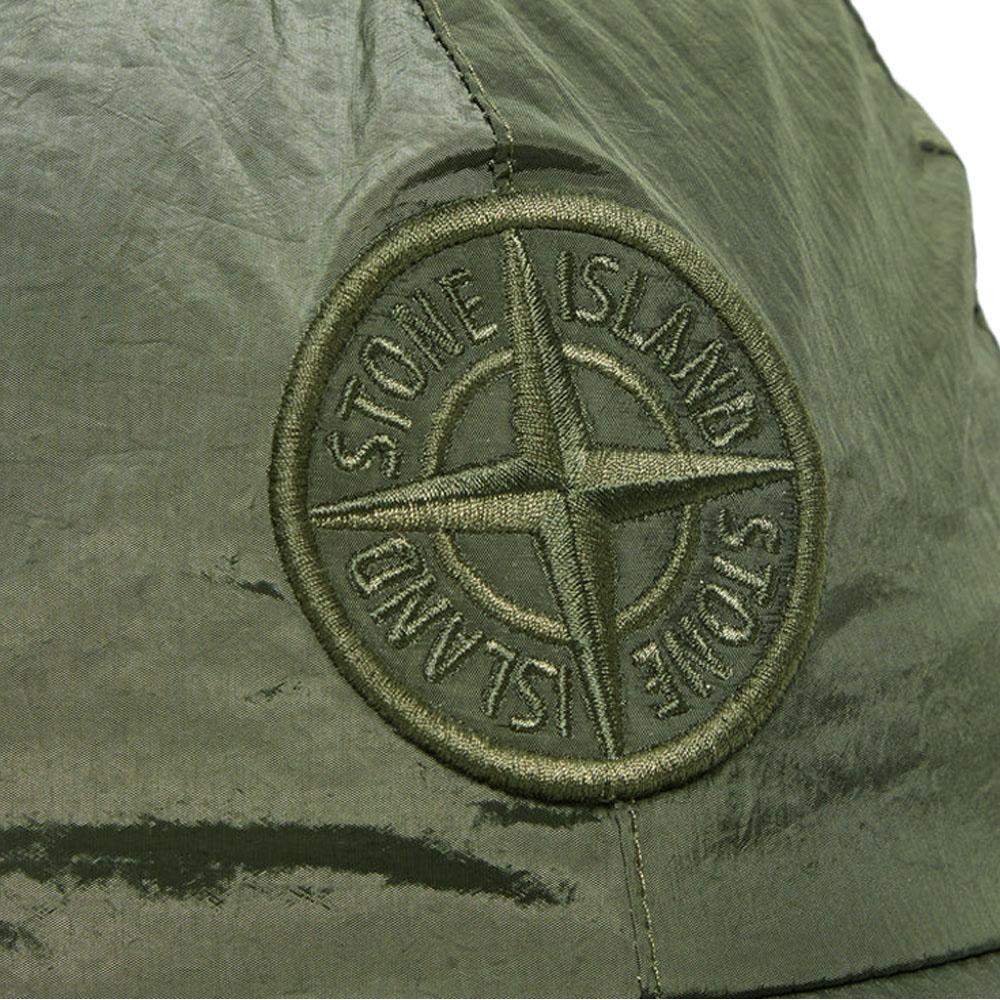 [15% 쿠폰] 스톤아일랜드 로고 자수 나일론 캡모자 카키([15% 쿠폰] Stone Island Embroidered Logo Nylon Cap Khaki) - 4