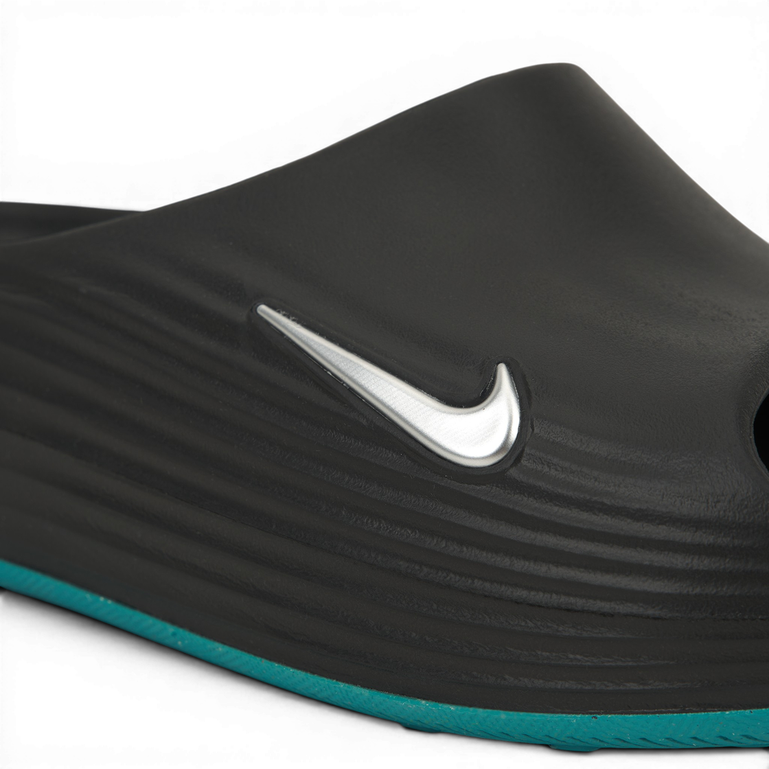 나이키 리액트X 리주버네이트 슬라이드 블랙 감마 블루(Nike ReactX Rejuven8 Slide Black Gamma Blue) - 7