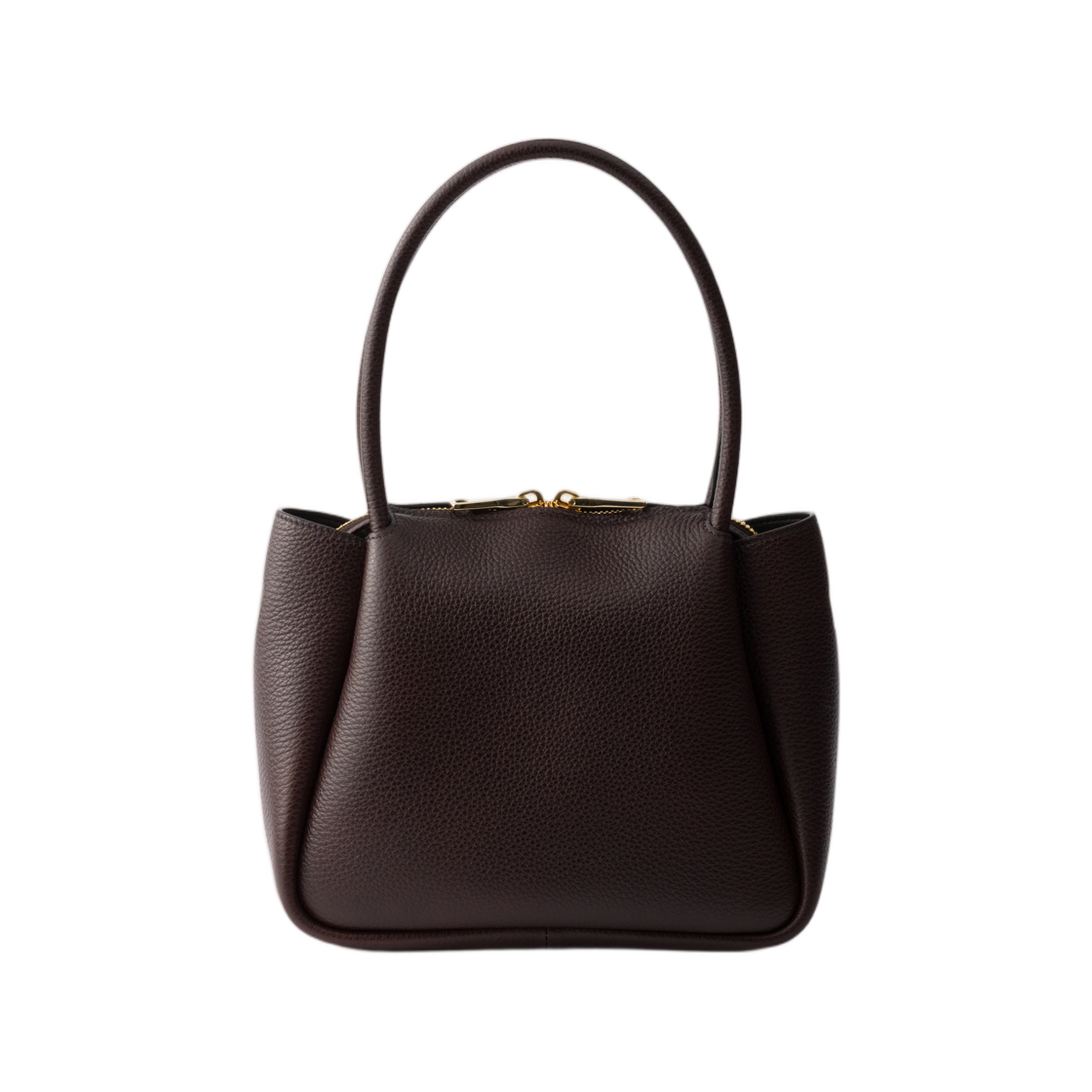 프라다 리에종 스몰 레더 핸드백 다크 브라운(Prada Liaison Small Leather Handbag Dark Brown) - 2