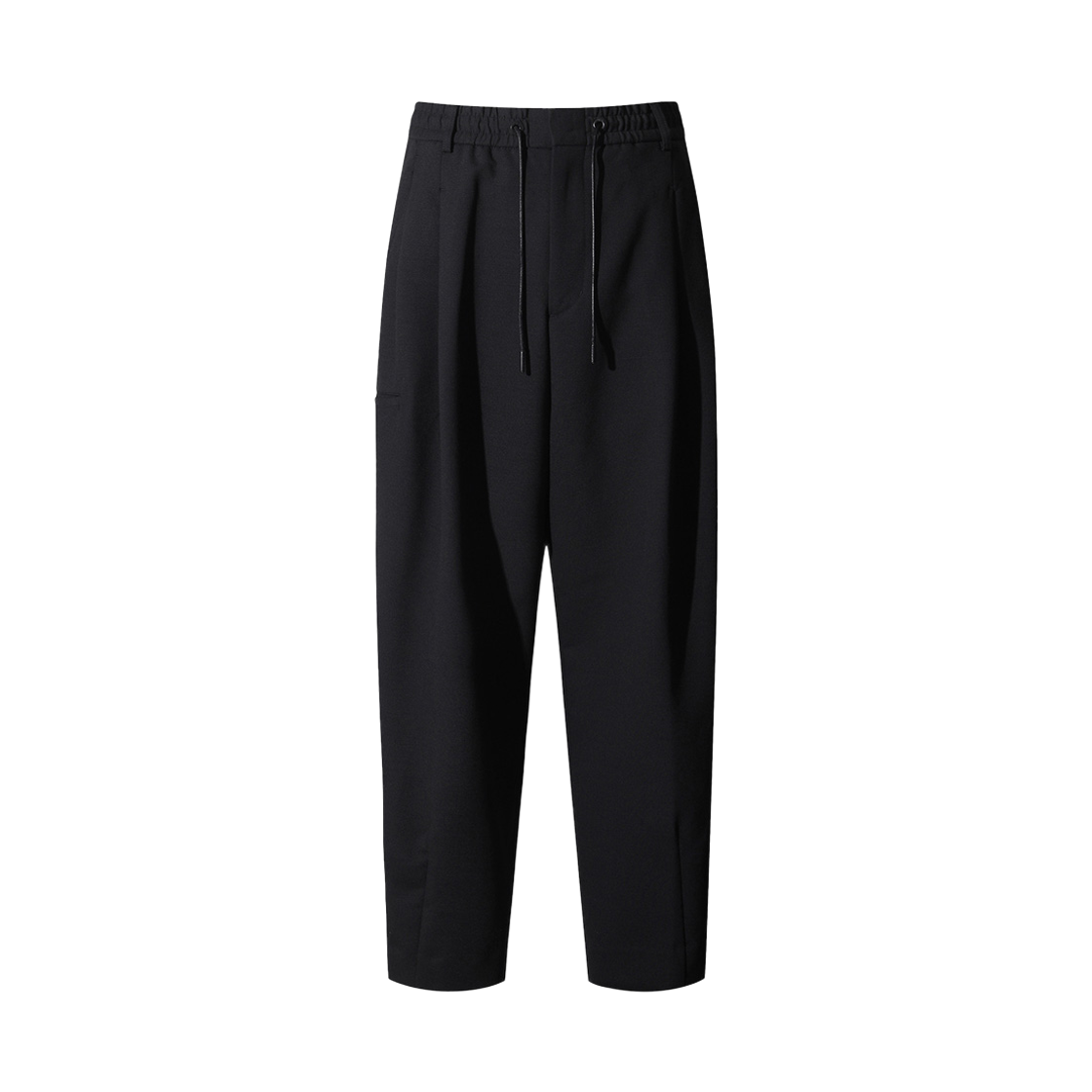 이로 퓌조 울혼방 캐롯핏 팬딩 슬랙스웨트블랙(Iro Fuseau Wool Blend Carrot Fit Banding Slacks Black)