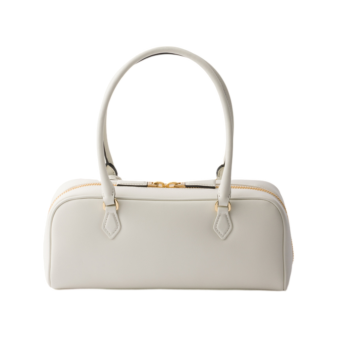프라다 미디움 레더 탑 핸들 백 화이트(Prada Medium Leather Top-Handle Bag White) - 2
