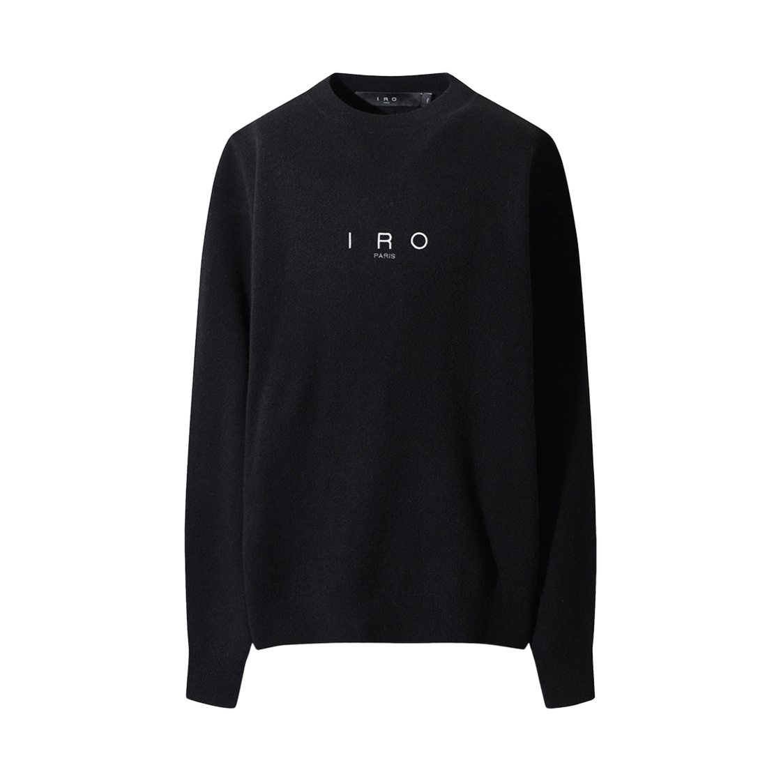 이로 에상시엘 캐시미어 블랜드 로고 자수 니트 풀오버 블랙(Iro Essentiel Cashmere Blend Logo Embroidery Knit Pullover Black)