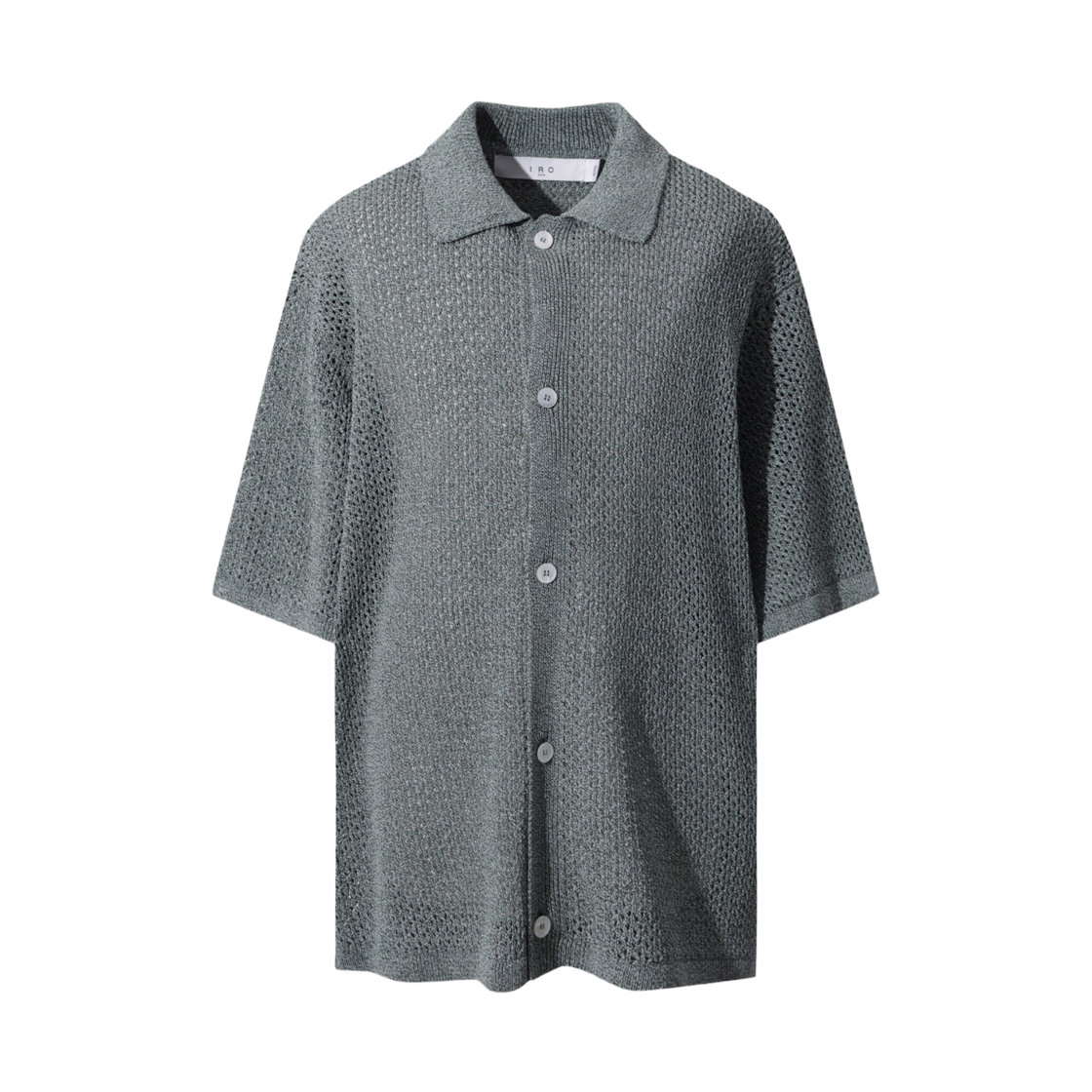 이로 엠버 반팔 카라 가디건 그린(Iro Ember Short Sleeve Collar Cardigan Green) - 2