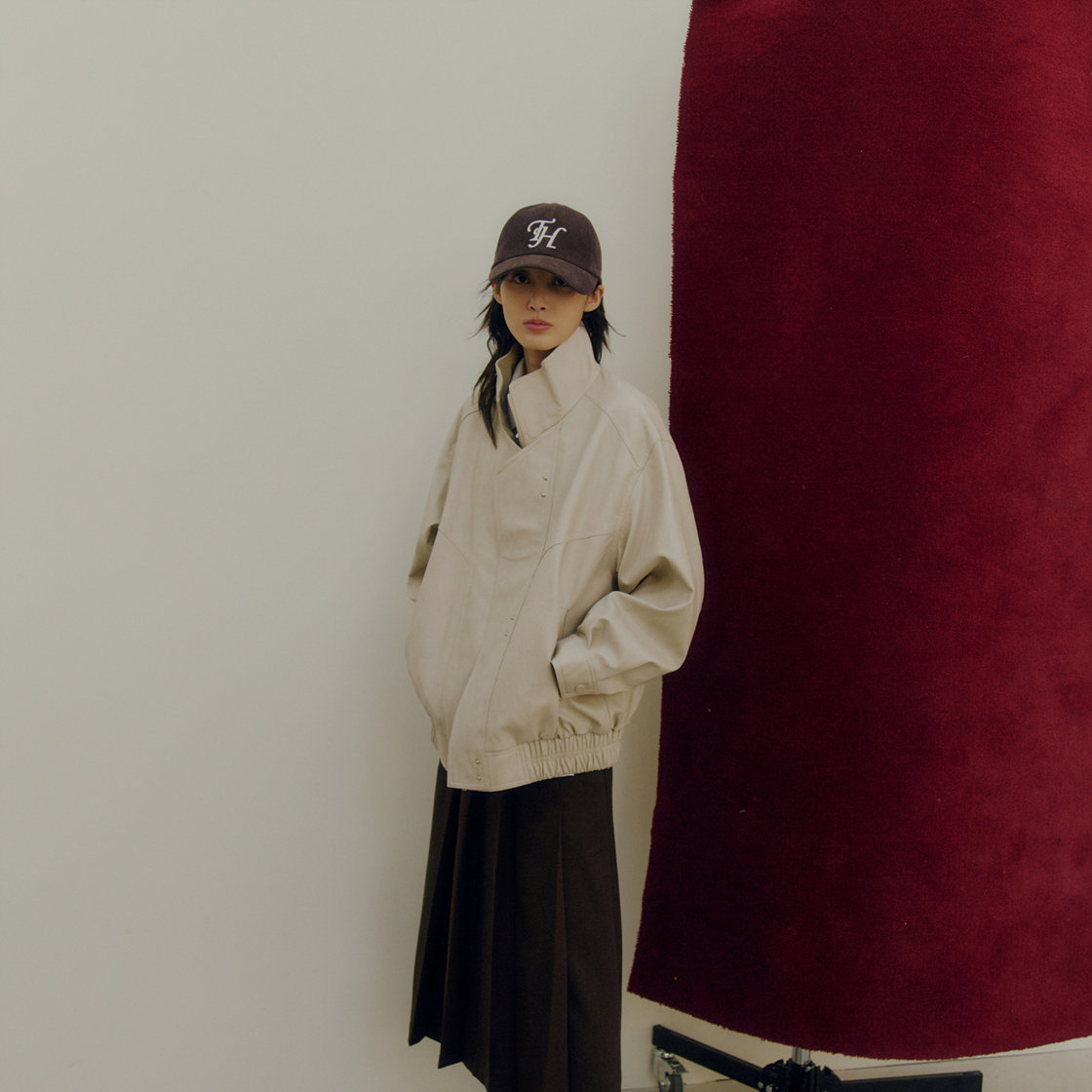 트래픽하모니 코듀로이 TH 로고 딥핏 볼캡 브라운(Traffic Harmony Corduroy TH Logo Deep Fit Ball Cap Brown) - 6