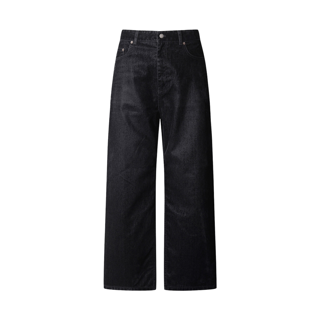 IQPDA25704BKX Iro Nacre Velvet Denim Pants Black