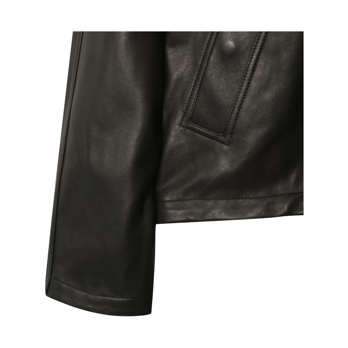 이로 세말 양가죽 울 본딩 후드 점퍼 블랙(Iro Cemal Lambskin Wool Bonding Hood Jumper Black) - 5