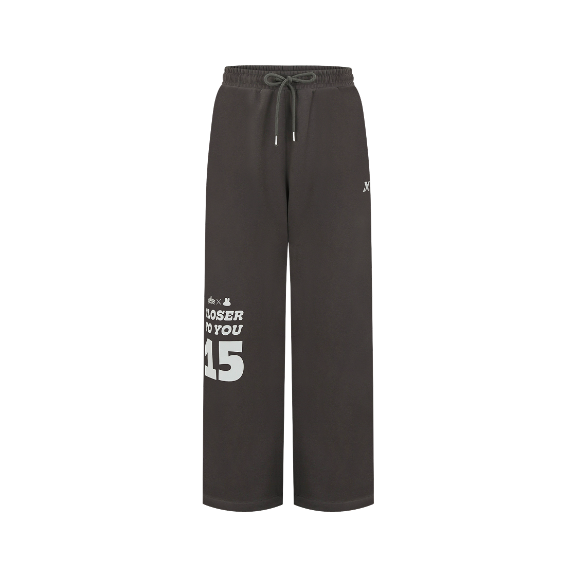 오마이걸 x 모모이 와이드 스웨트 팬츠 차콜(Oh! my girl x momoi Wide Sweat pants Charcoal) - 1