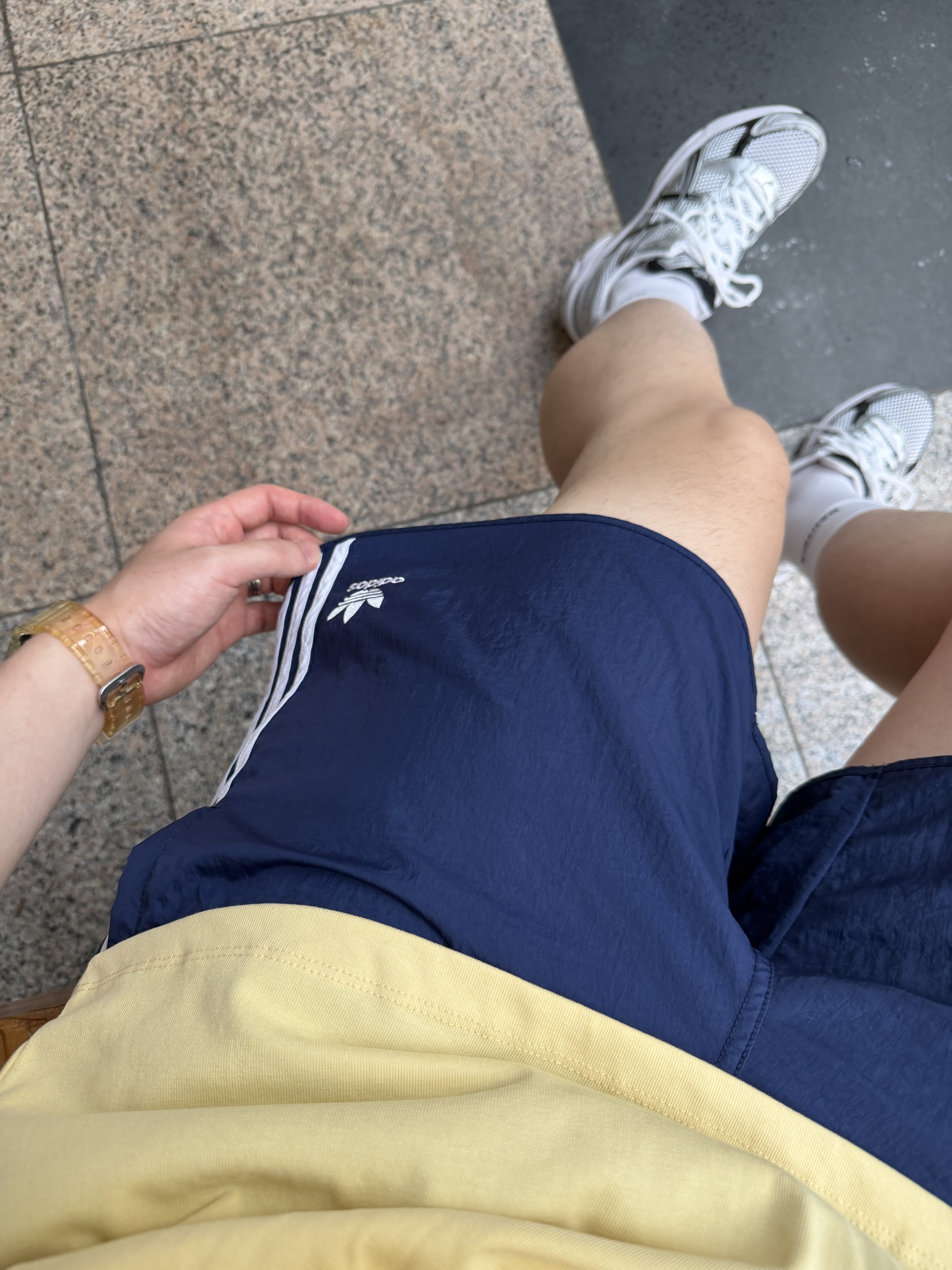 Sunday Ceremony Washed Gothic Logo Cap - Khaki Grey, Asics Gel-1130 White Black 착용 스타일 - 4