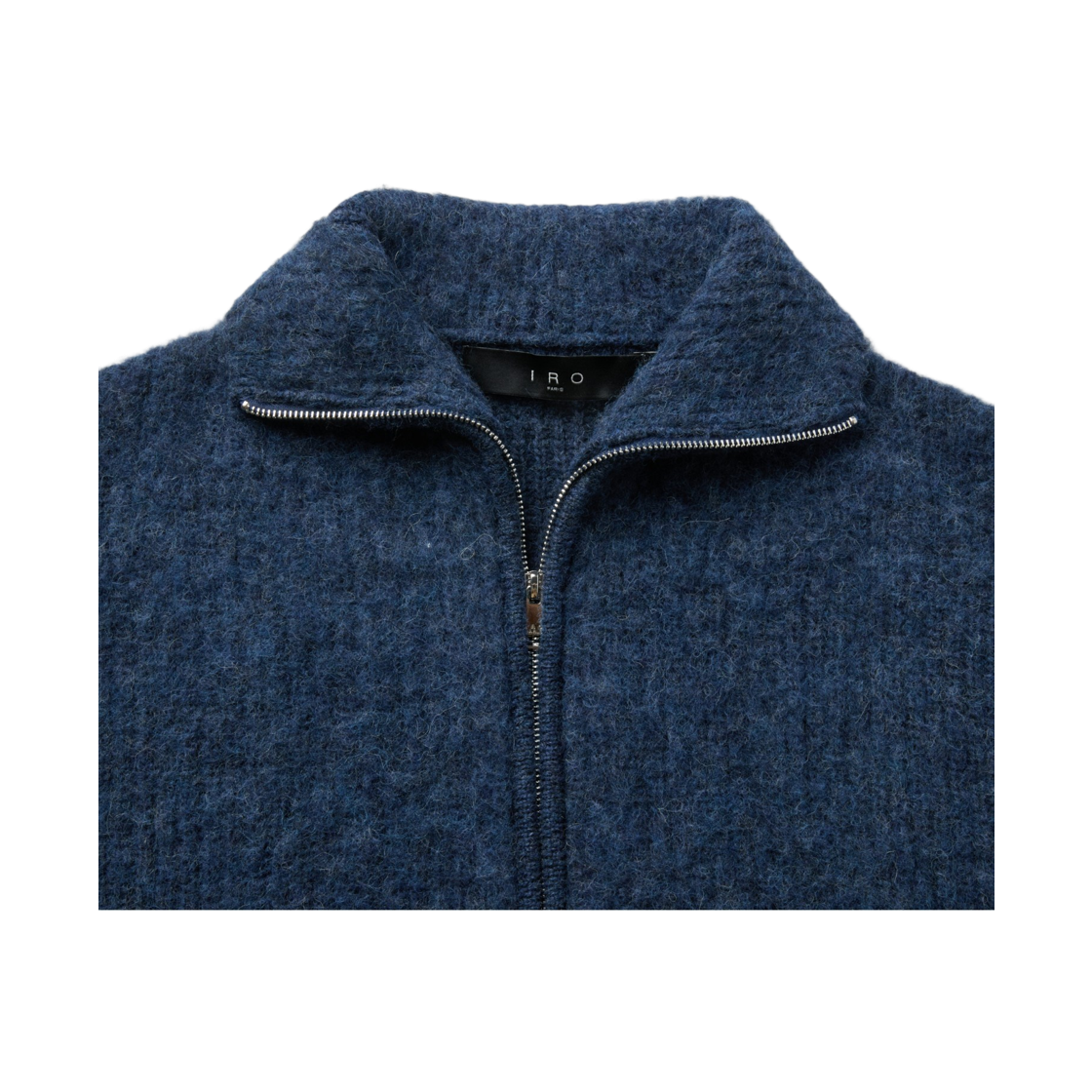 이로 오라 헤어리 집업 가디건 블루(Iro Aura Hairy Zip-Up Cardigan Blue) - 5